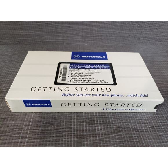 Vintage 1994 VHS Motorola Celular Phone Video Guide - 10 min. - Picture 2 of 6